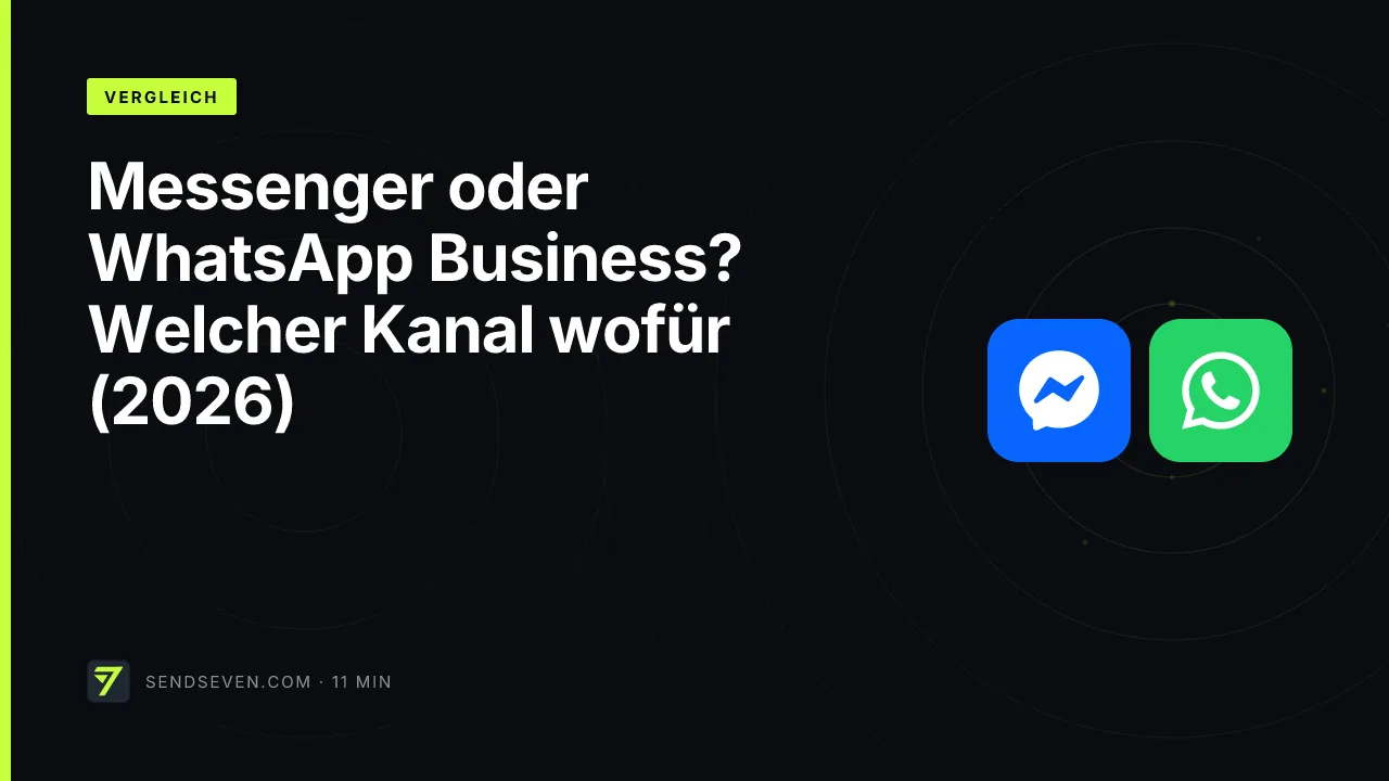 Messenger oder WhatsApp Business? Welcher Kanal wofür (2026)
