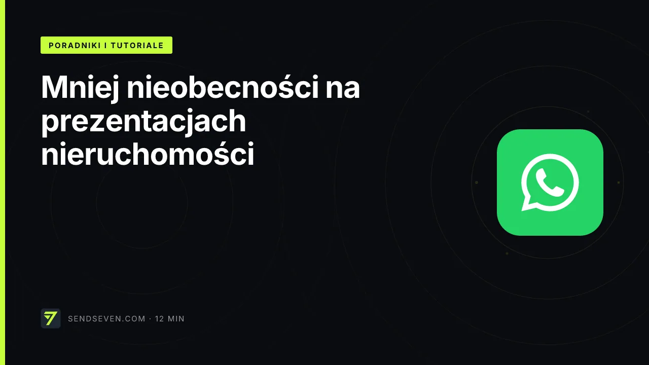 Mniej nieobecności na prezentacjach nieruchomości