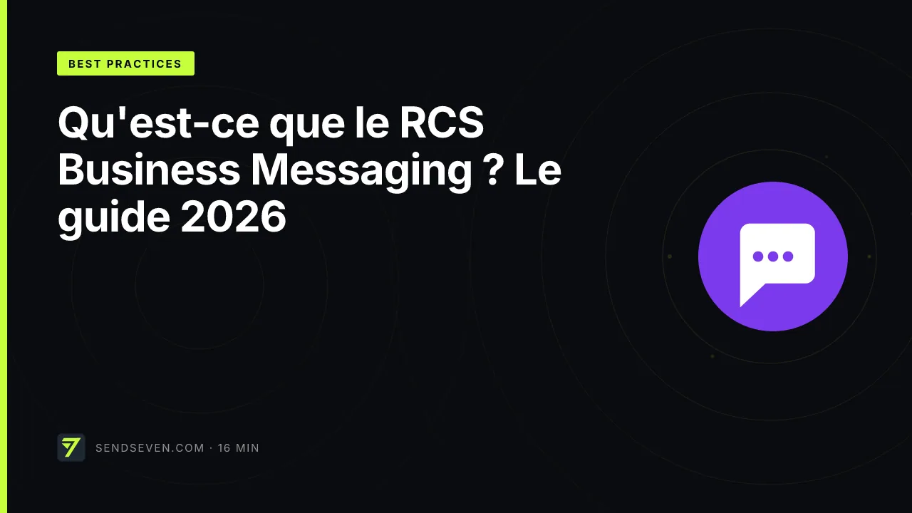 Qu'est-ce que le RCS Business Messaging ? Le guide 2026