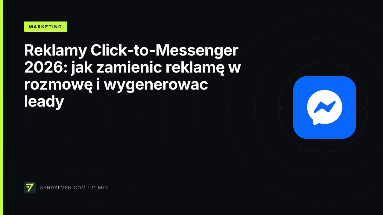 Reklamy Click-to-Messenger 2026: jak zamienic reklamę w rozmowę i wygenerowac leady