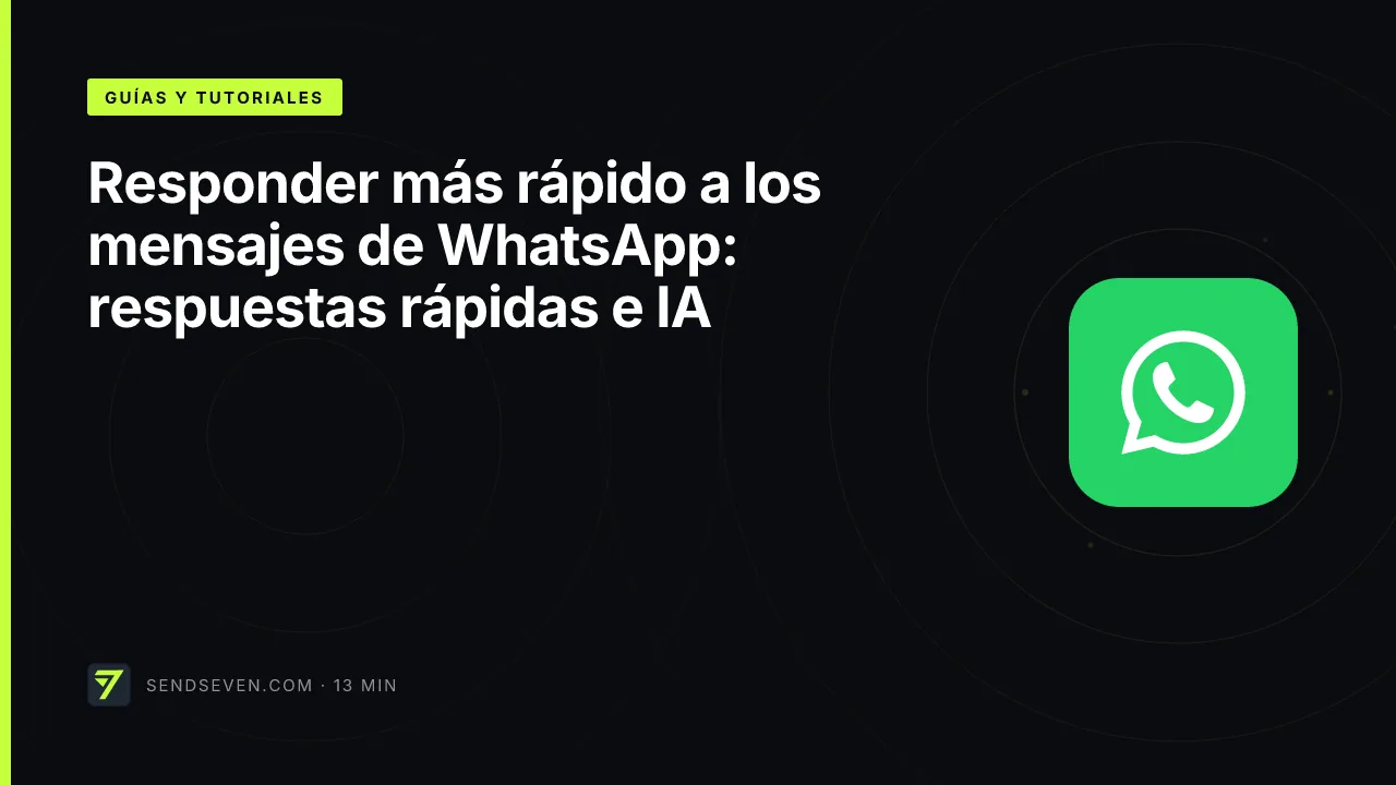 Responder más rápido a los mensajes de WhatsApp: respuestas rápidas e IA