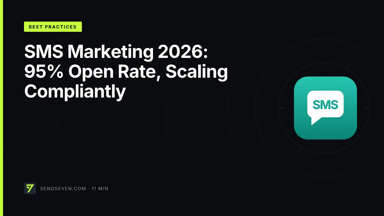SMS Marketing 2026: 95% Open Rate, Scaling Compliantly