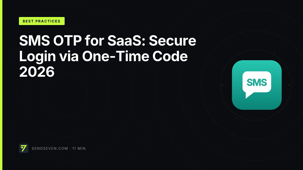 SMS OTP for SaaS: Secure Login via One-Time Code 2026