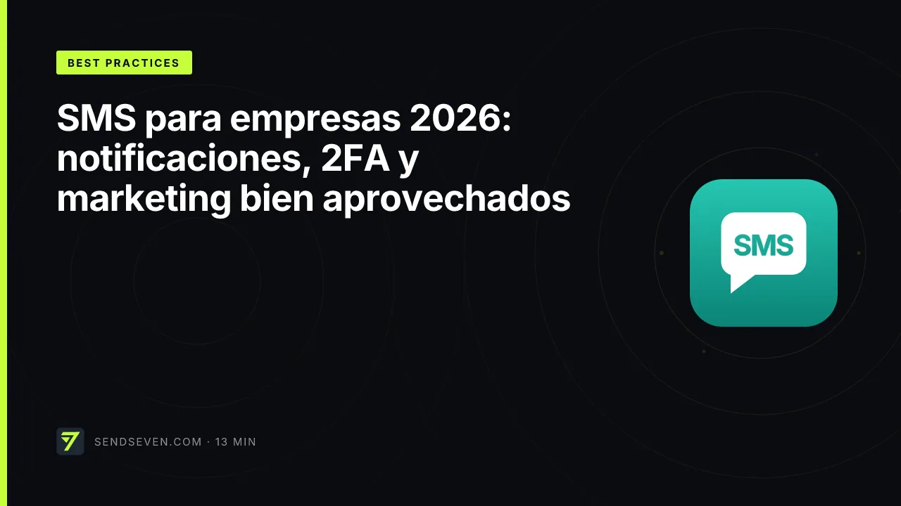 SMS para empresas 2026: notificaciones, 2FA y marketing bien aprovechados