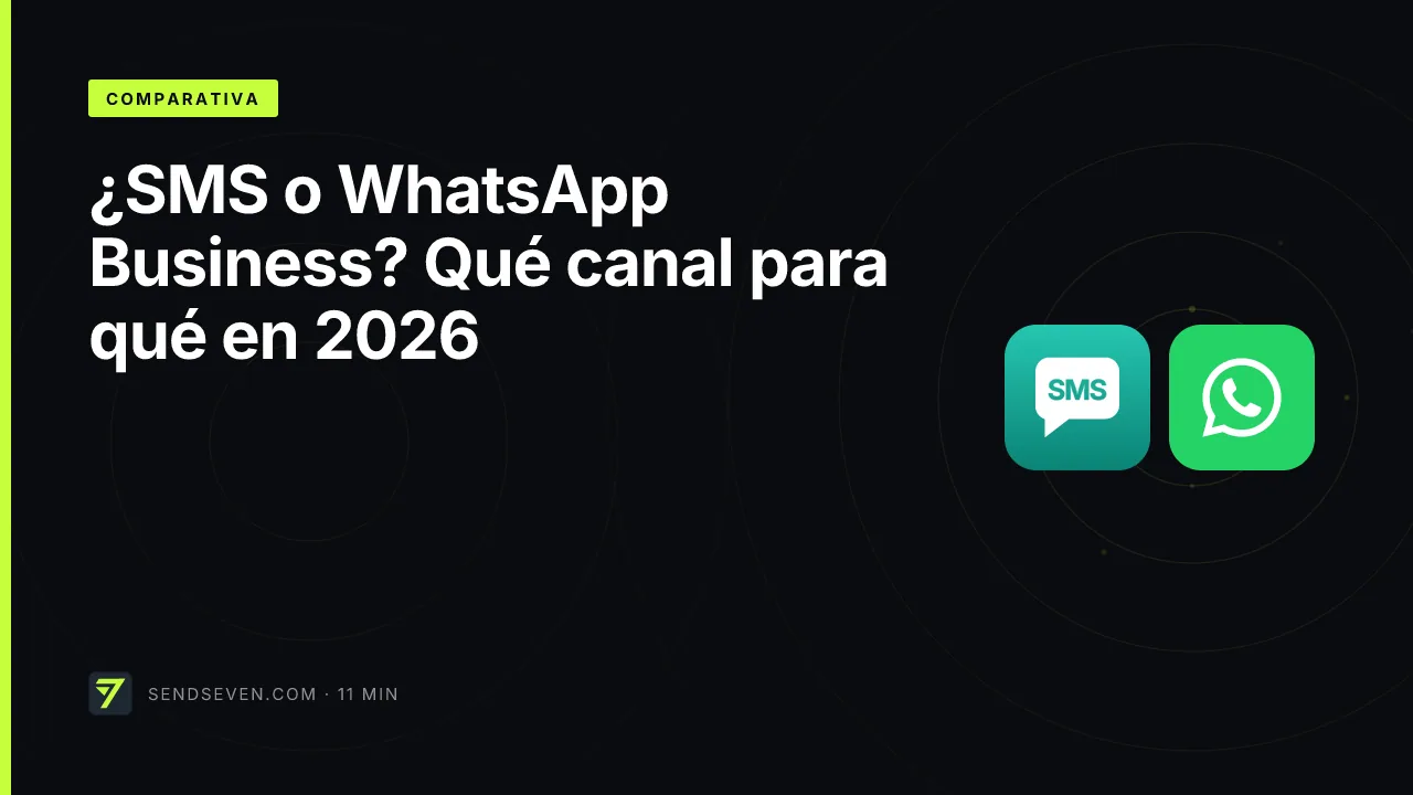 ¿SMS o WhatsApp Business? Qué canal para qué en 2026