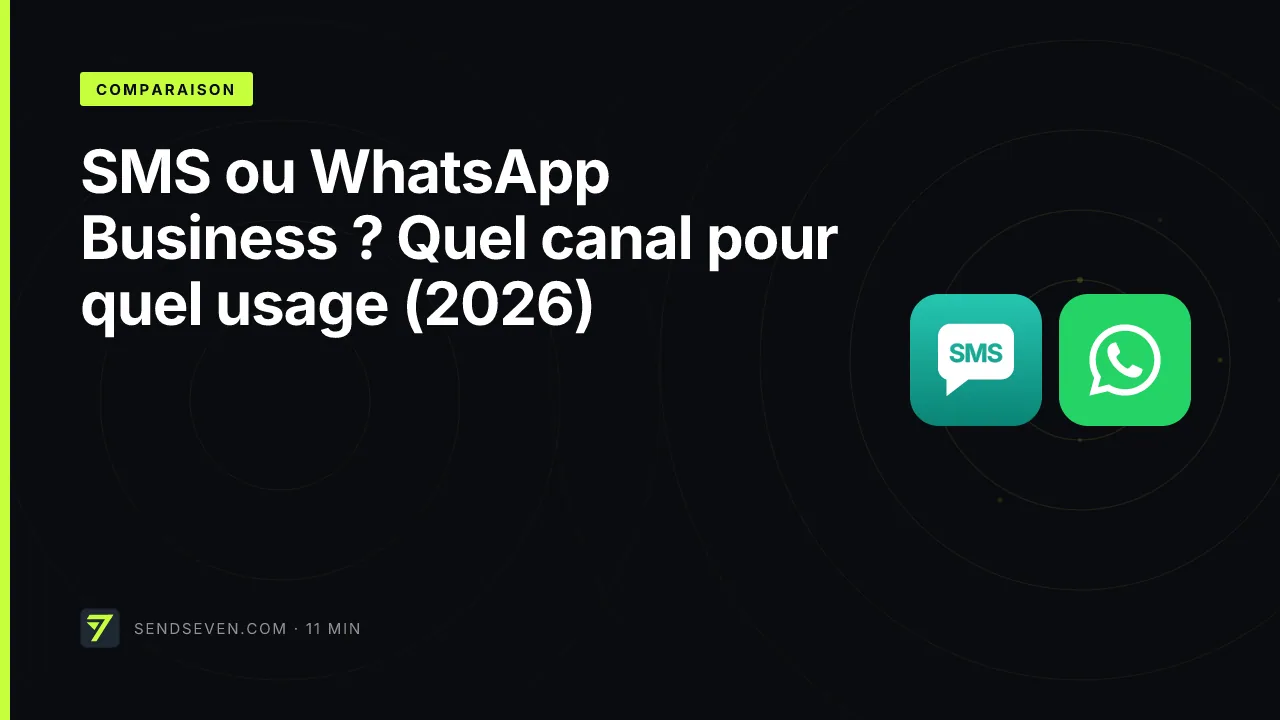 SMS ou WhatsApp Business ? Quel canal pour quel usage (2026)