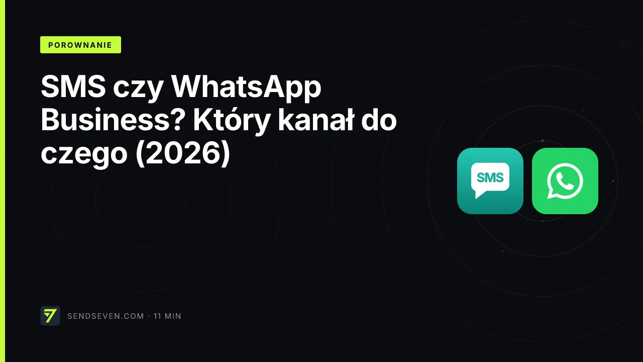 SMS czy WhatsApp Business? Który kanał do czego (2026)