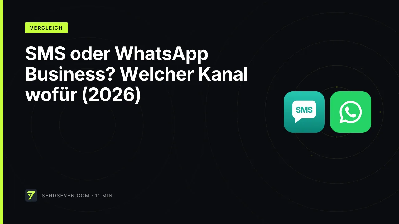 SMS oder WhatsApp Business? Welcher Kanal wofür (2026)