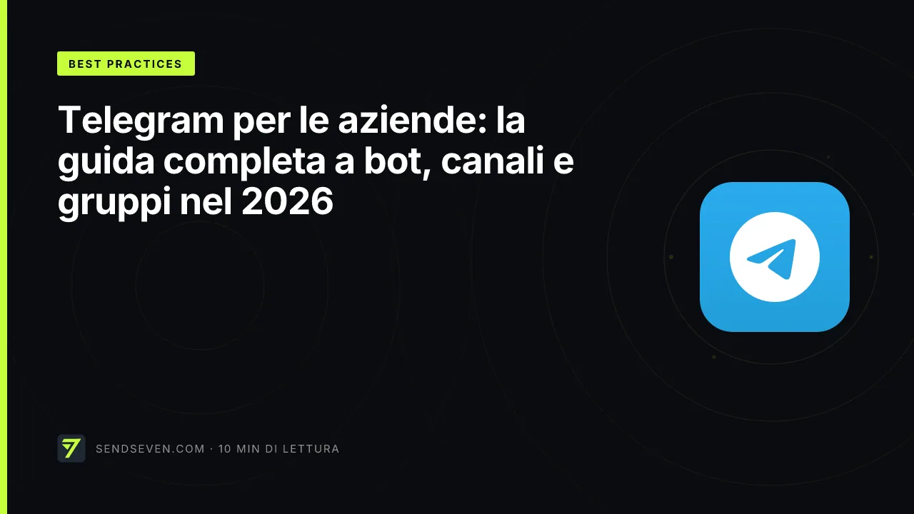 Telegram per le aziende: la guida completa a bot, canali e gruppi nel 2026