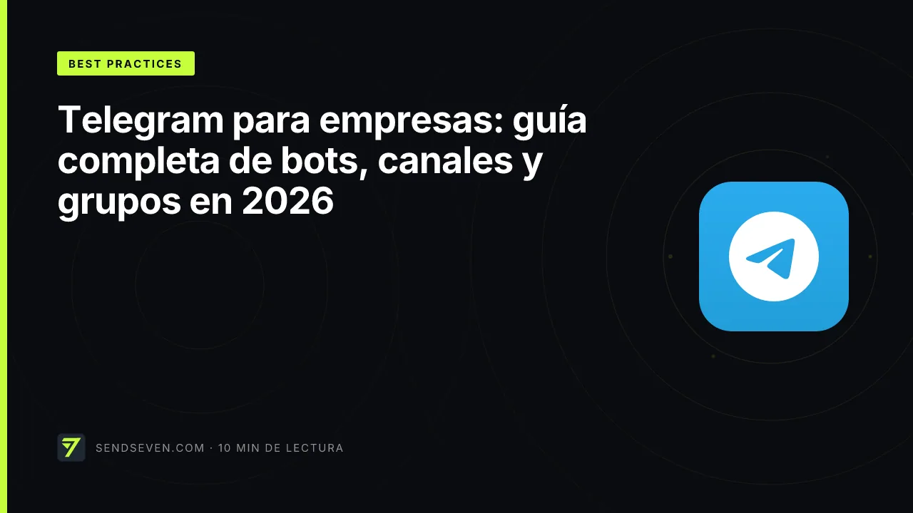 Telegram para empresas: guía completa de bots, canales y grupos en 2026