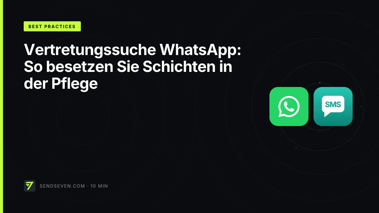 Vertretungssuche WhatsApp: So besetzen Sie Schichten in der Pflege
