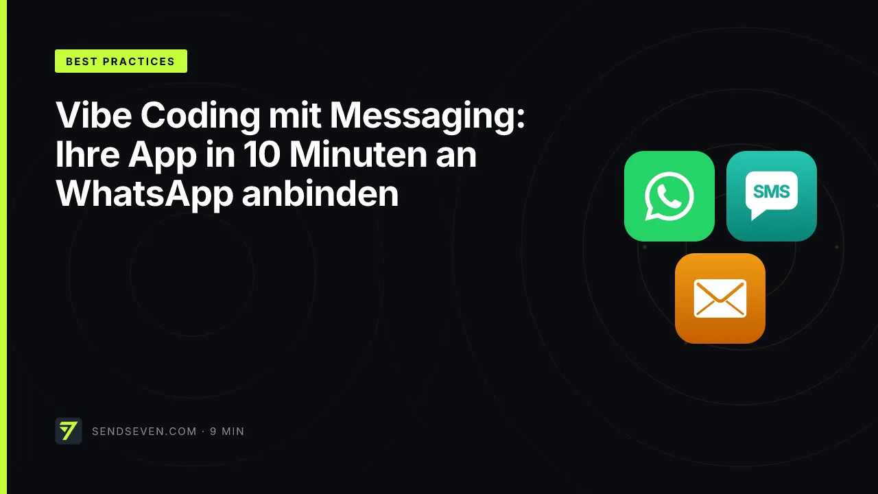 Vibe Coding mit Messaging: Ihre App in 10 Minuten an WhatsApp anbinden