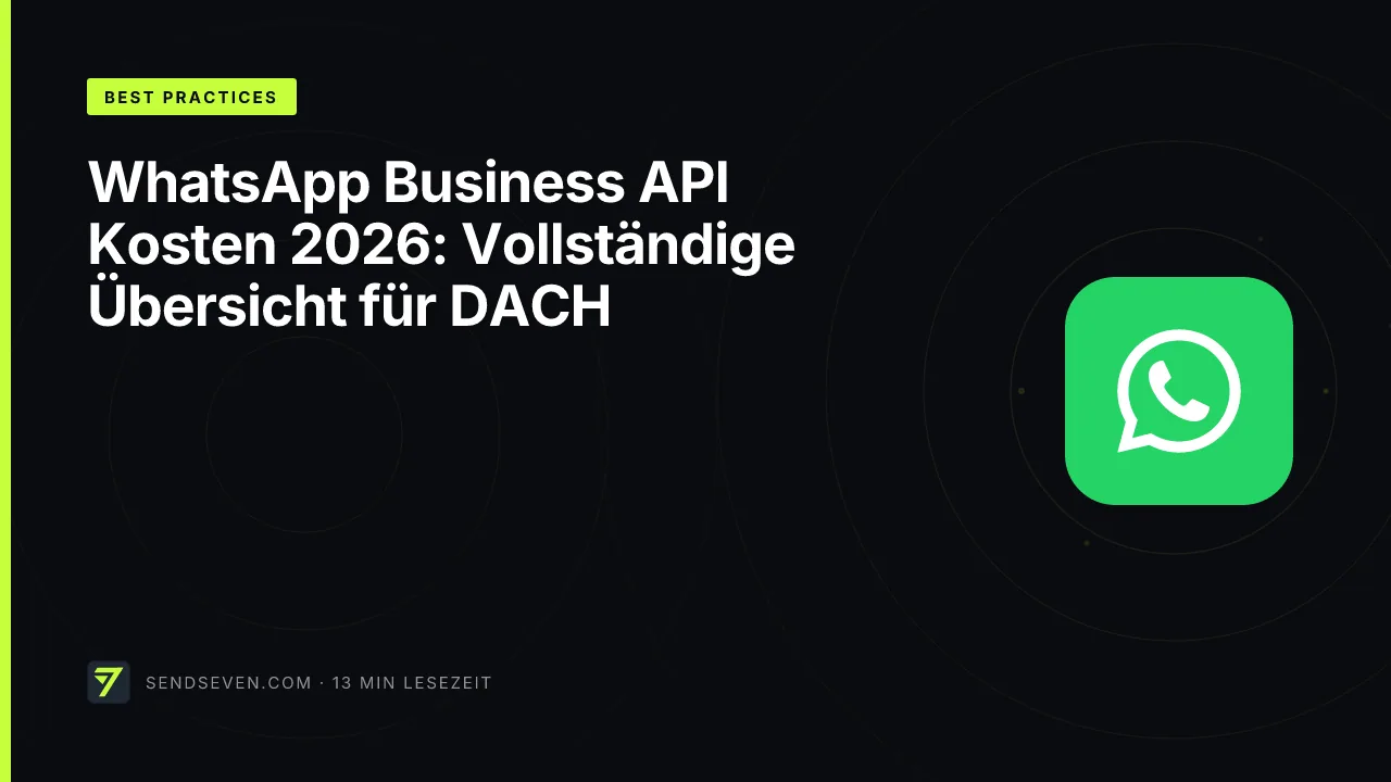 WhatsApp Business API Kosten 2026: Vollständige Übersicht für DACH
