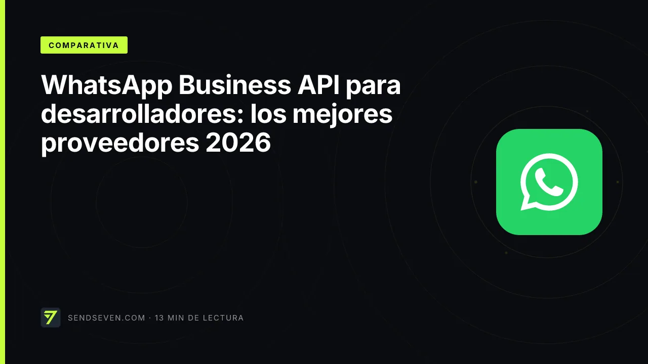 WhatsApp Business API para desarrolladores: los mejores proveedores 2026