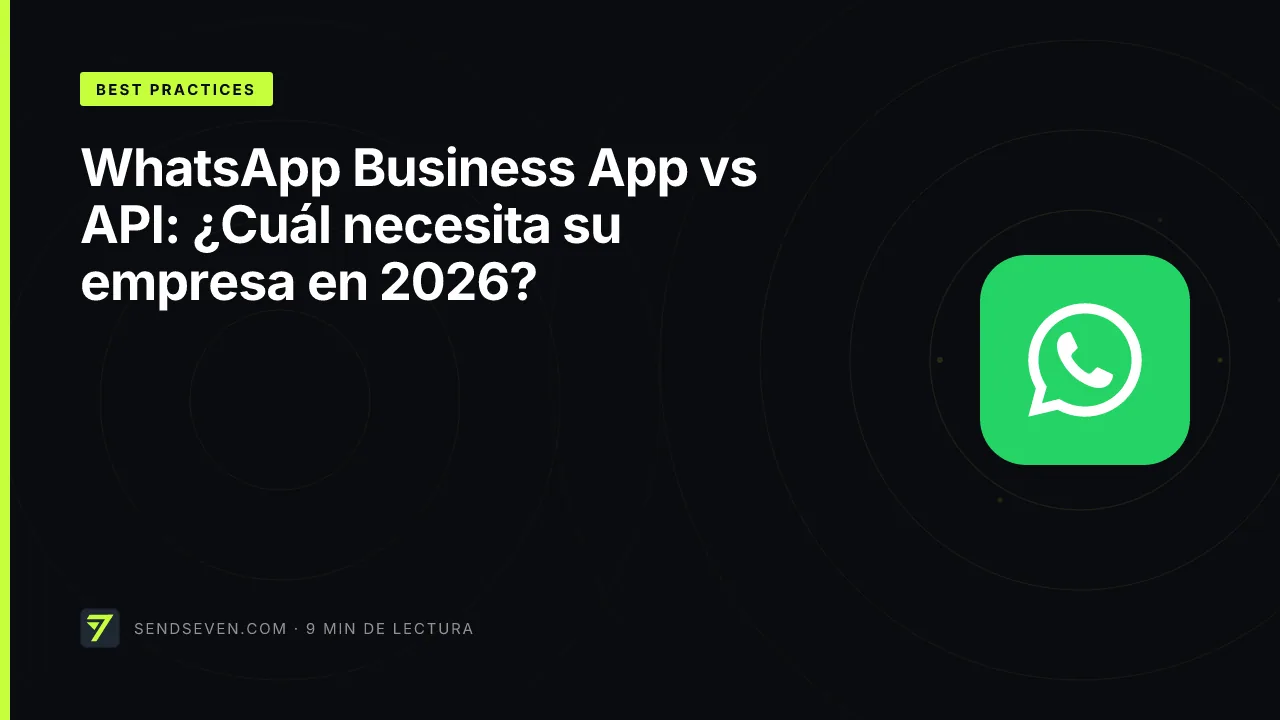 WhatsApp Business App vs API: ¿Cuál necesita su empresa en 2026?