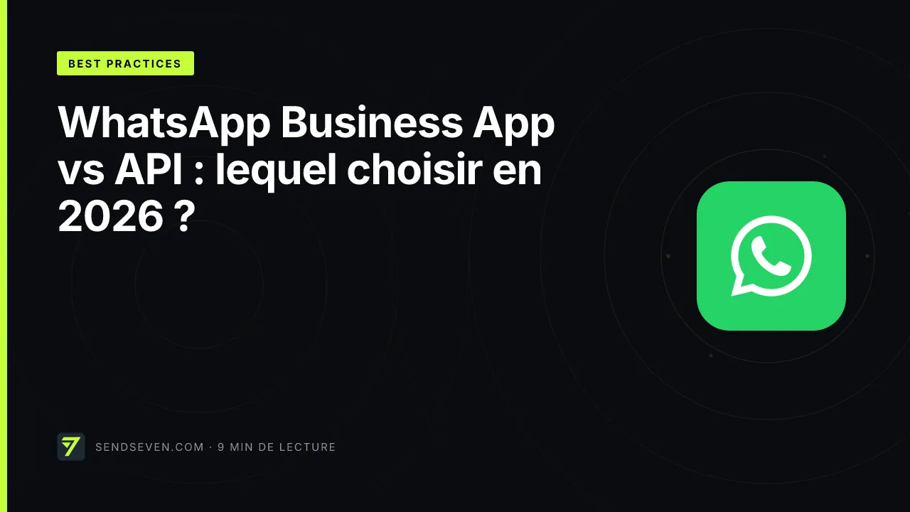 WhatsApp Business App vs API : lequel choisir en 2026 ?