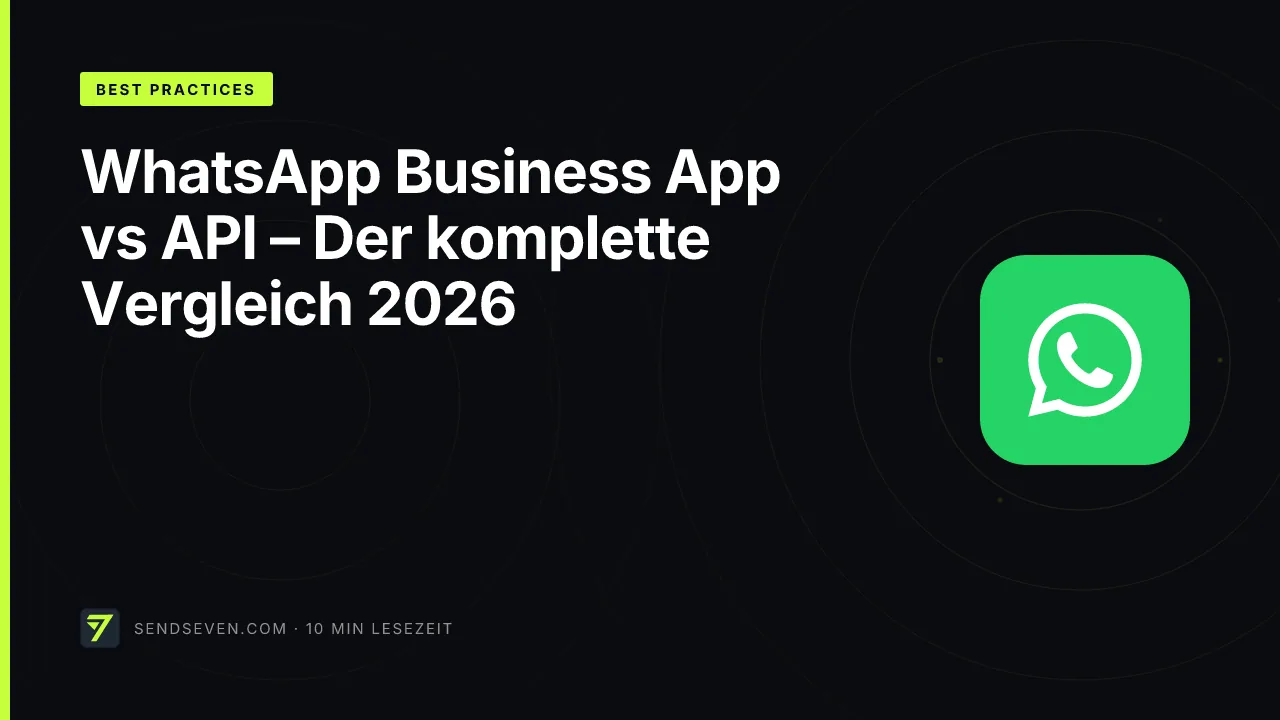 WhatsApp Business App vs API – Der komplette Vergleich 2026