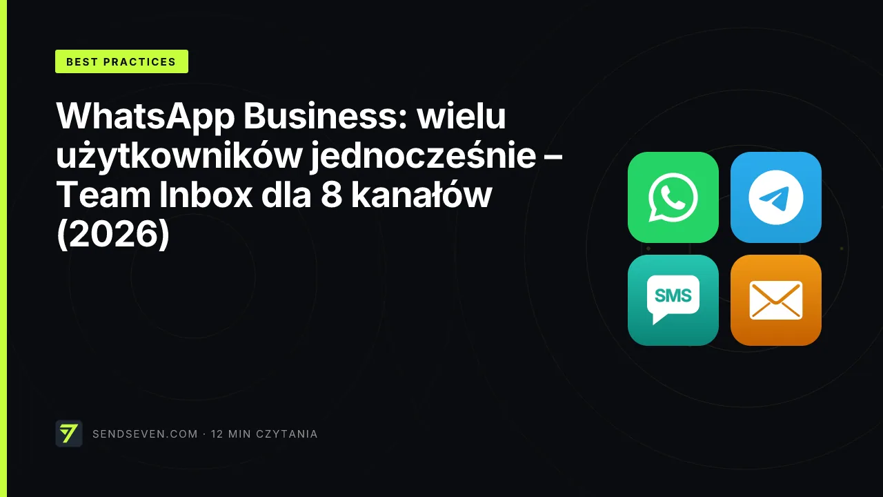 WhatsApp Business: wielu użytkowników jednocześnie – Team Inbox dla 8 kanałów (2026)