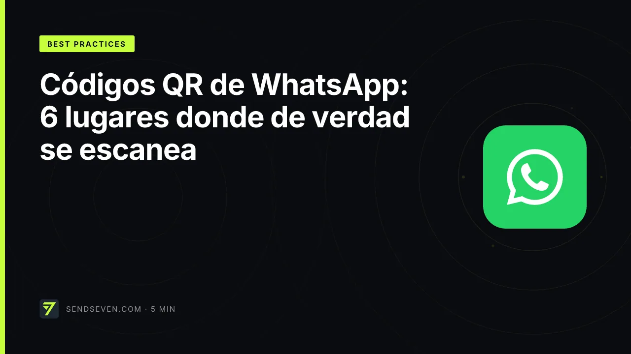 Códigos QR de WhatsApp: 6 lugares donde de verdad se escanea