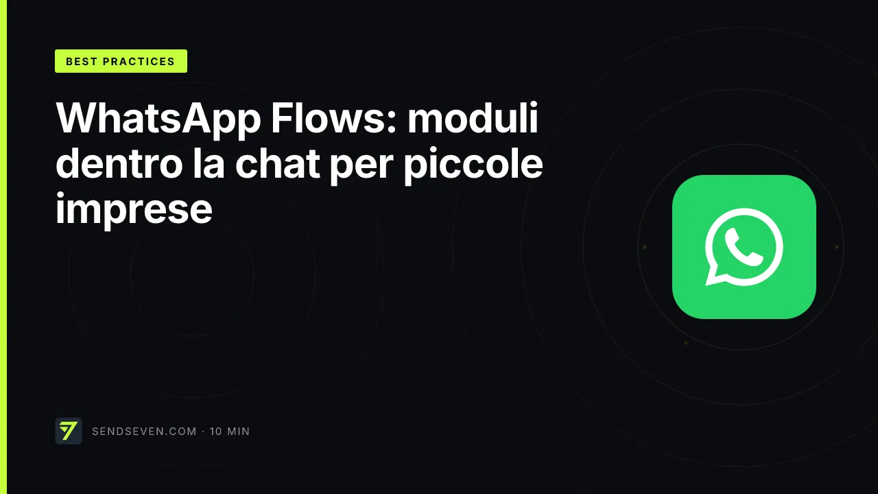 WhatsApp Flows: moduli dentro la chat per piccole imprese
