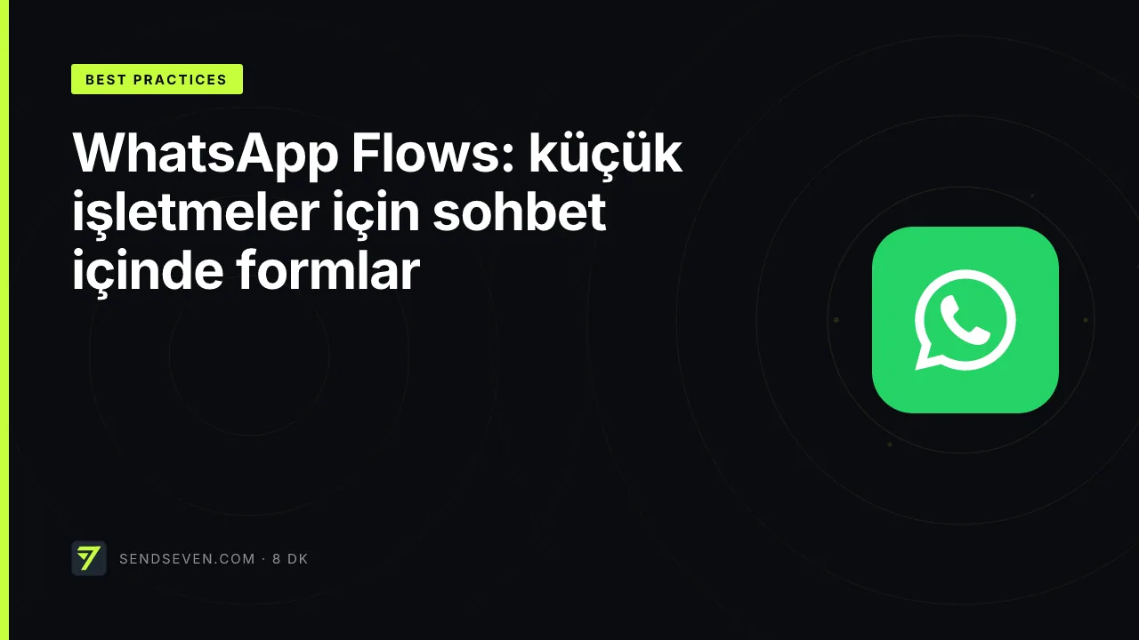 WhatsApp Flows: küçük işletmeler için sohbet içinde formlar