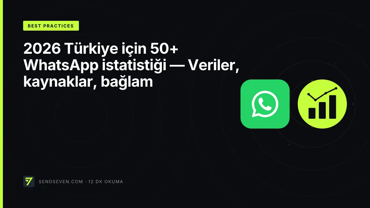 2026 Türkiye için 50+ WhatsApp istatistiği — Veriler, kaynaklar, bağlam