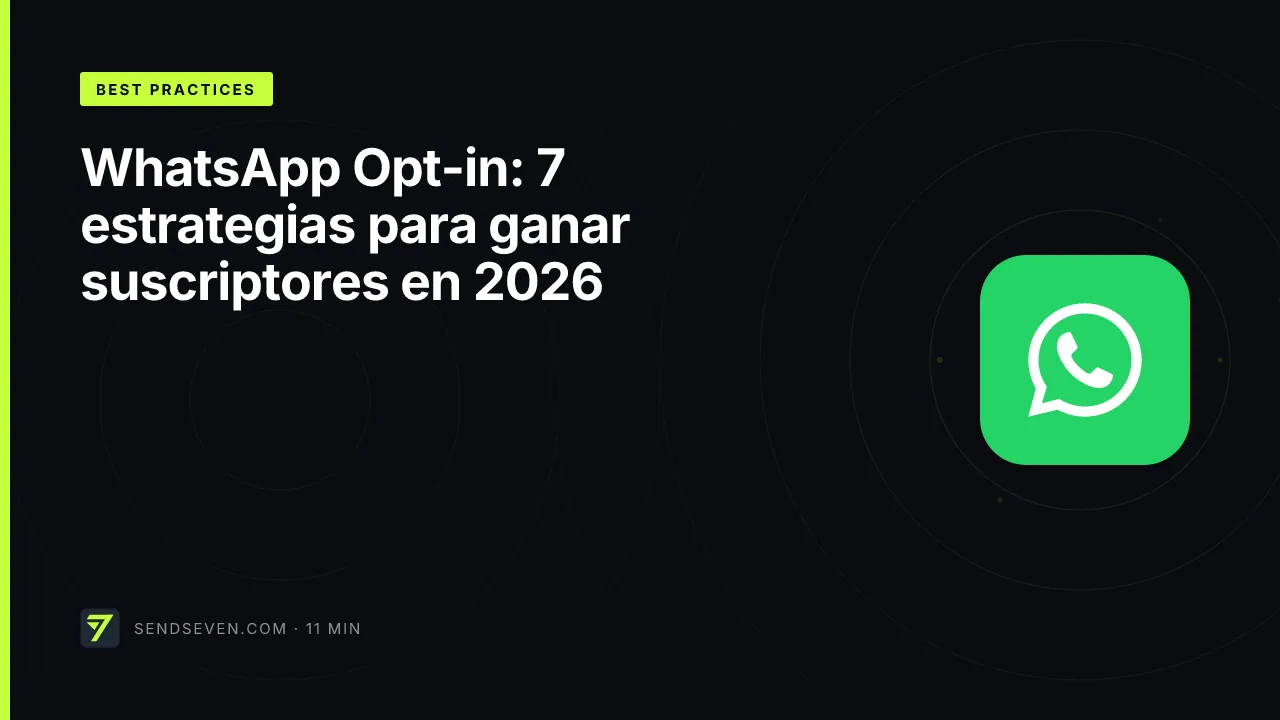 WhatsApp Opt-in: 7 estrategias para ganar suscriptores en 2026
