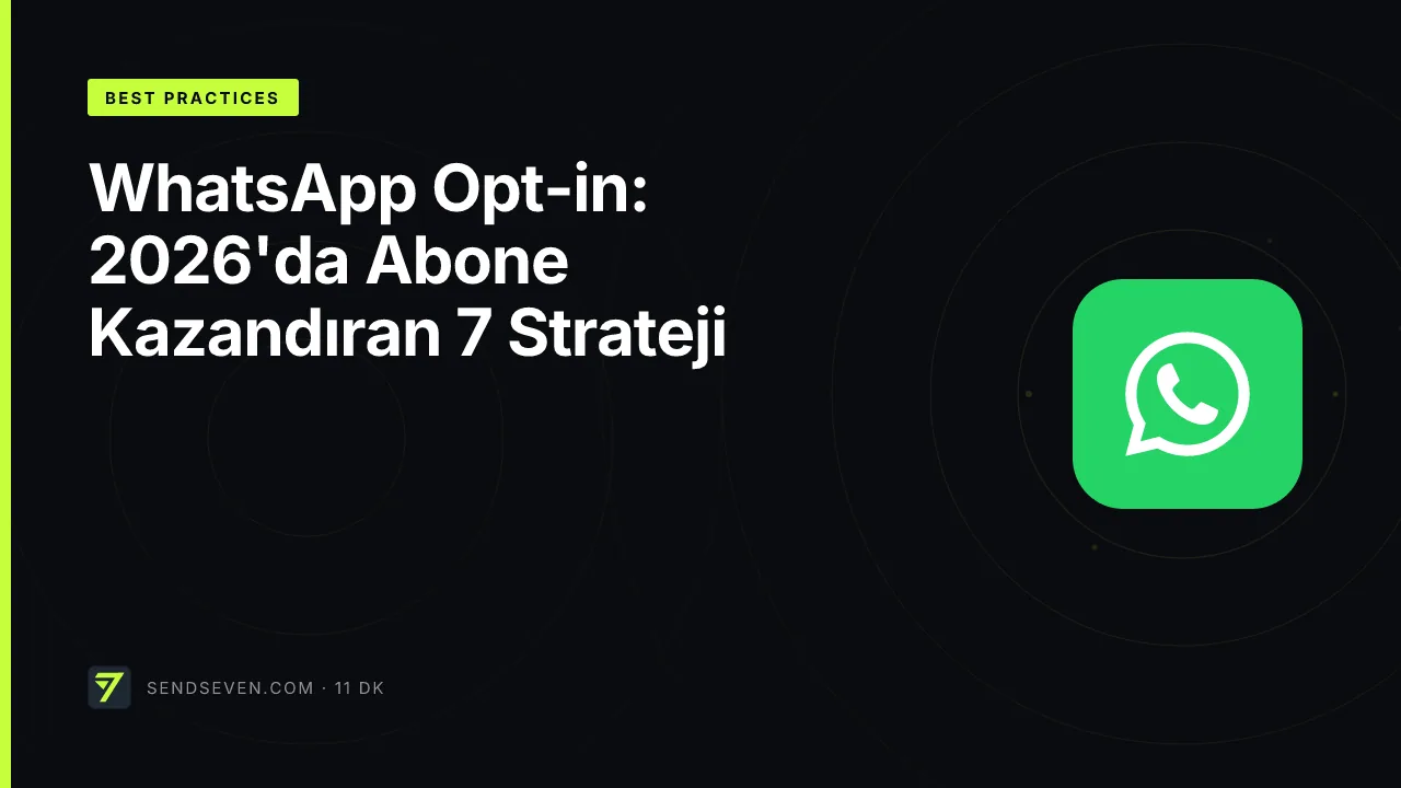 WhatsApp Opt-in: 2026'da Abone Kazandıran 7 Strateji