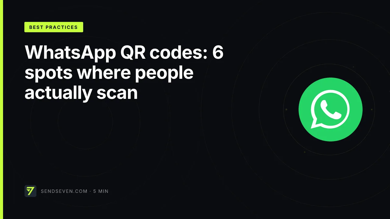 WhatsApp QR codes: 6 spots where people actually scan