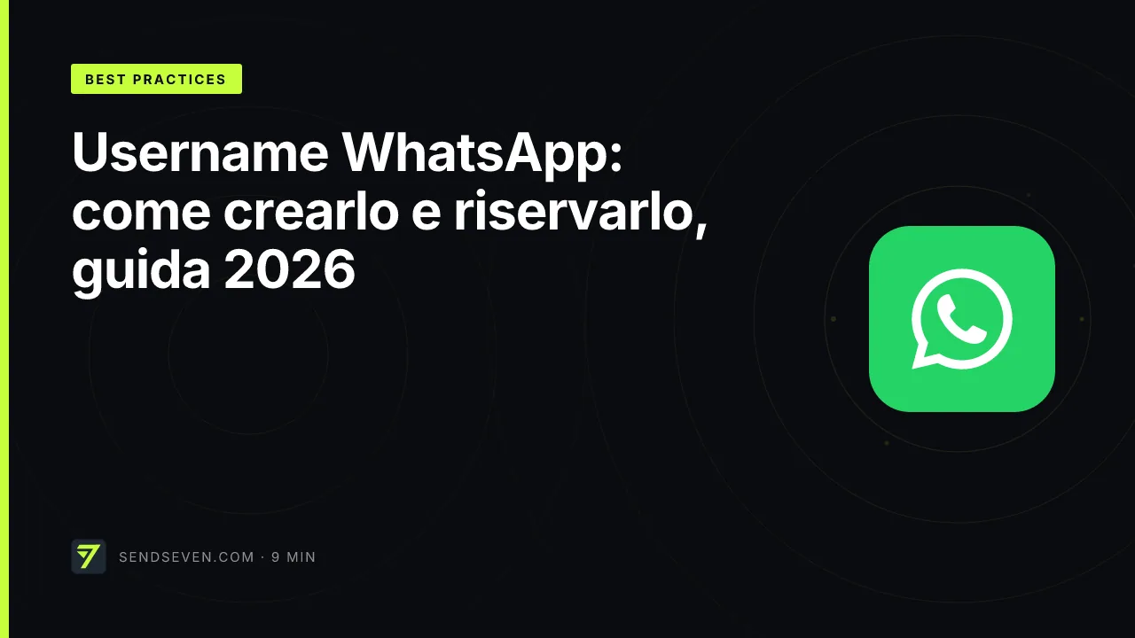 Username WhatsApp: come crearlo e riservarlo, guida 2026