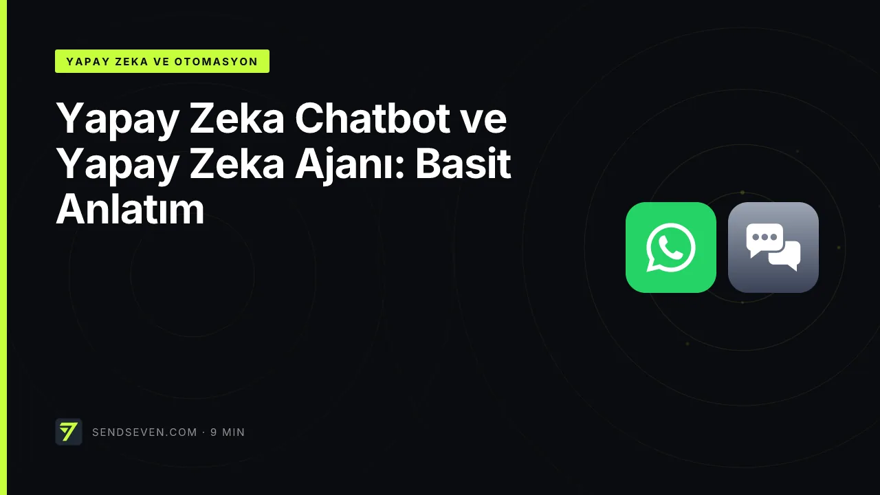 Yapay Zeka Chatbot ve Yapay Zeka Ajanı: Basit Anlatım