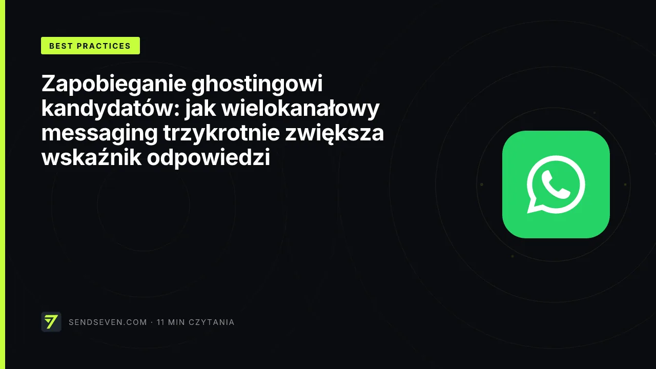 Zapobieganie ghostingowi kandydatów: jak wielokanałowy messaging trzykrotnie zwiększa wskaźnik odpowiedzi